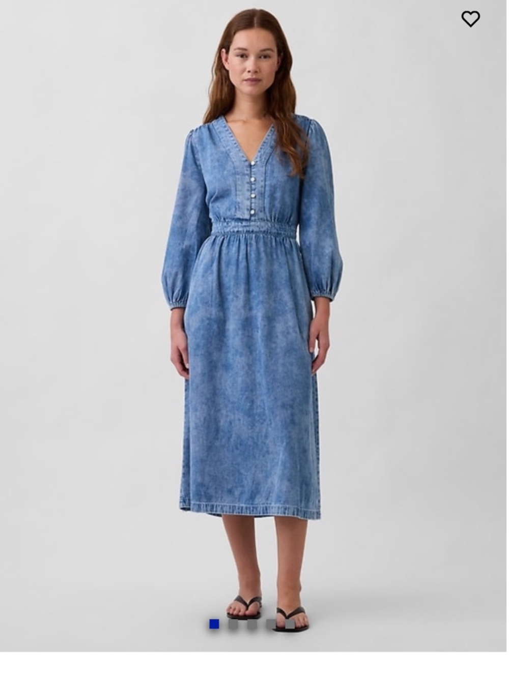 GAP Light Blue Denim Shirt Dress XXL